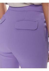 Elisabetta Franchi Spodnie materiałowe PA-027-41E2-V280 Fioletowy Regular Fit. Kolor: fioletowy. Materiał: syntetyk #2