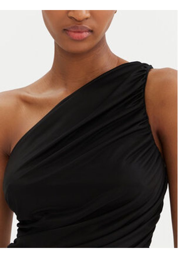 Pinko - PINKO Top 105048 A2F1 Czarny Slim Fit. Kolor: czarny. Materiał: syntetyk