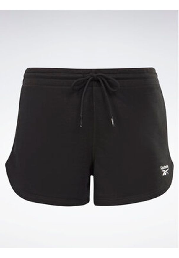 Reebok Szorty sportowe Identity H54767 Czarny Slim Fit. Kolor: czarny. Materiał: bawełna