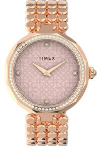 Zegarek Timex Zegarek damski Timex TW2V02800 CYRKONIE różowe złoto. Kolor: złoty, wielokolorowy, różowy #1