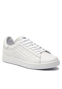 EA7 Emporio Armani Sneakersy Biały. Kolor: biały. Materiał: skóra