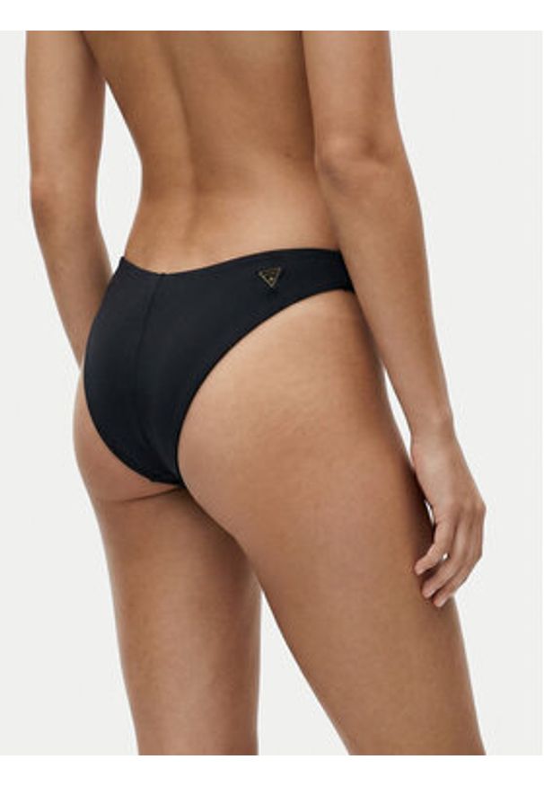 Guess Dół od bikini E6GO22 MC040 Czarny. Kolor: czarny. Materiał: syntetyk