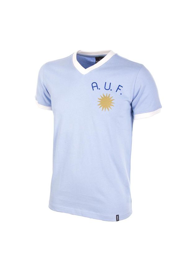 COPA FOOTBALL - Koszulka retro piłkarska dla dorosłych - Urugwaj Lata 70 - Niebieska. Kolor: niebieski. Sezon: lato. Sport: piłka nożna