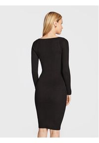 Guess Sukienka dzianinowa Bodycon W2BK55 Z2YJ2 Czarny Slim Fit. Kolor: czarny. Materiał: wiskoza. Typ sukienki: bodycon #5