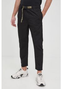 Calvin Klein Jeans spodnie męskie kolor czarny proste. Okazja: na co dzień. Kolor: czarny. Materiał: tkanina. Styl: casual