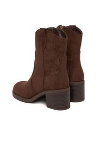 Jenny - JENNY Botki CEO-HYF2T651S-1 Brązowy. Kolor: brązowy. Materiał: materiał #8