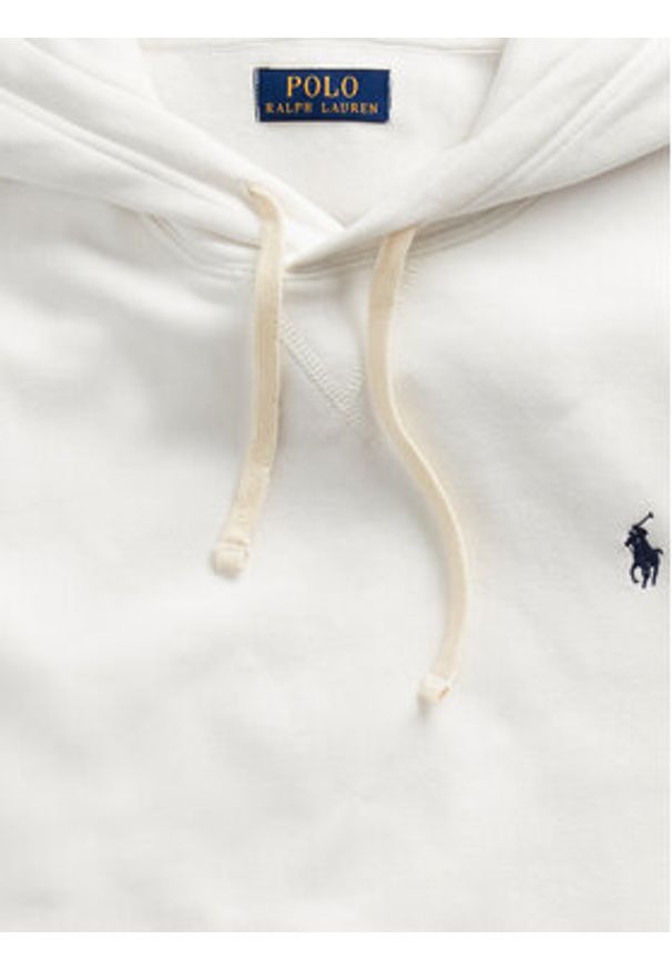 Polo Ralph Lauren Bluza Fleece 710766778009 Biały Regular Fit. Typ kołnierza: polo. Kolor: biały. Materiał: bawełna