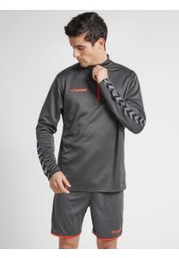 Hummel bluza sportowa na trening hml Authentic Half Zip Sweatshirt. Kolor: szary. Sport: fitness