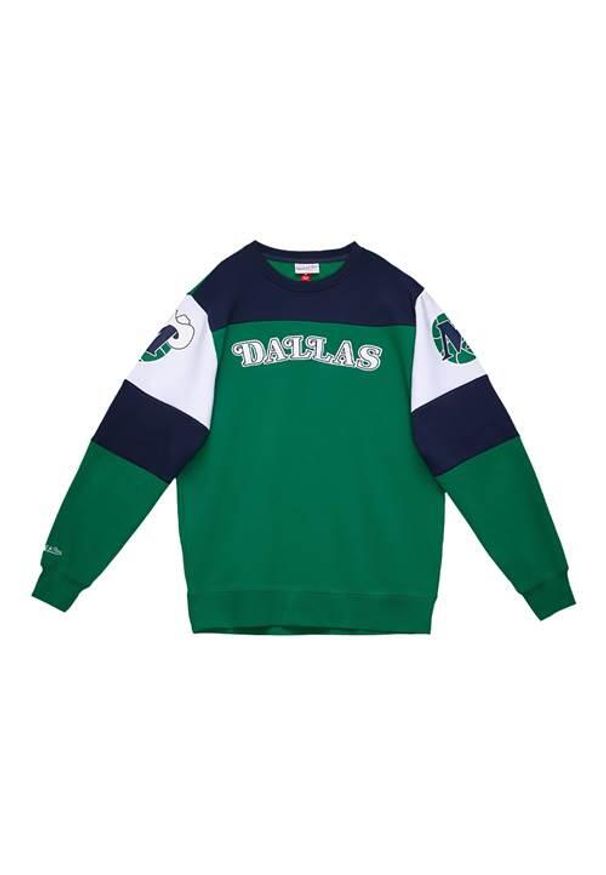 Bluzy sportowa męska Mitchell & Ness Dallas Mavericks. Kolor: zielony