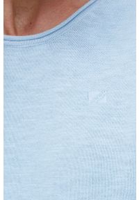 Pepe Jeans sweter JOSHUA męski lekki. Kolor: niebieski. Materiał: bawełna, materiał. Długość rękawa: długi rękaw. Długość: długie #4