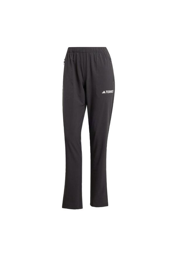 Adidas - Spodnie Multi Essentials Stretch. Kolor: czarny. Materiał: materiał. Sezon: lato. Sport: turystyka piesza