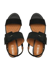 Geox Espadryle D Ponza B D35GVB 00021 C9999 Czarny. Kolor: czarny. Materiał: skóra, zamsz