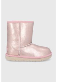 Ugg - UGG Śniegowce dziecięce Classic II kolor złoty. Kolor: złoty. Materiał: wełna, guma #1