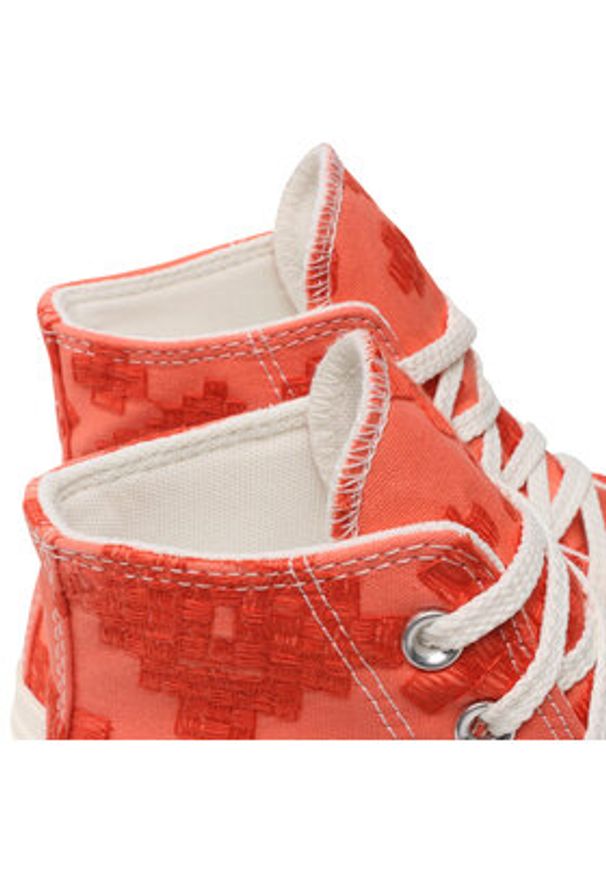 Converse Trampki Chuck Taylor All Star Lift Festival Broderie A02233C Czerwony. Kolor: czerwony. Materiał: materiał
