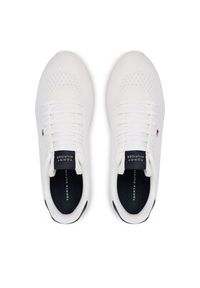 TOMMY HILFIGER - Tommy Hilfiger Sneakersy Lightweight Runner FM0FM05909 Biały. Kolor: biały. Materiał: mesh #6