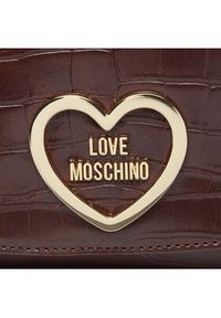 Love Moschino - LOVE MOSCHINO Torebka JC4176PP0HKC0301 Brązowy. Kolor: brązowy. Materiał: skórzane #4