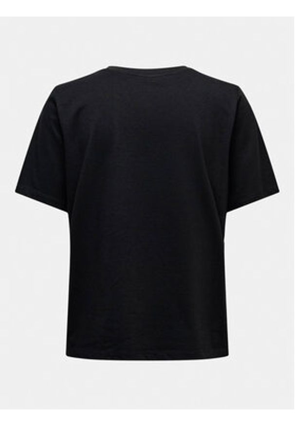 only - ONLY T-Shirt 15270390 Czarny Regular Fit. Kolor: czarny. Materiał: bawełna