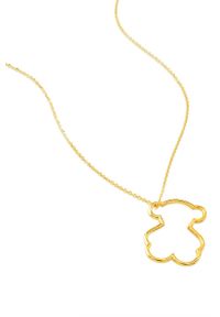Tous naszyjnik pozłacany PEND AU SILHOUETTE BEAR. Materiał: pozłacane. Kolor: złoty #3