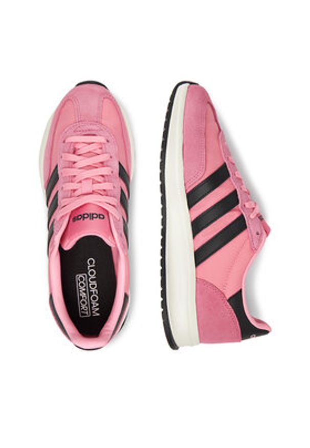 Adidas - adidas Sneakersy RUN 70S 2.0 JR8585 Różowy. Kolor: różowy. Materiał: skóra, zamsz. Sport: bieganie