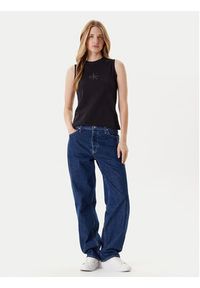 Calvin Klein Jeans Top LV047C852G Czarny Regular Fit. Kolor: czarny. Materiał: bawełna #3
