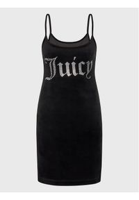 Juicy Couture Sukienka codzienna Rae JCWE222003 Czarny Slim Fit. Okazja: na co dzień. Kolor: czarny. Materiał: syntetyk. Typ sukienki: proste. Styl: casual #1