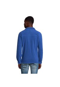 SOL'S - Bluza Polarowa Unisex Dla Dorosłych Ness Half Zip. Kolor: niebieski. Materiał: polar. Sezon: zima