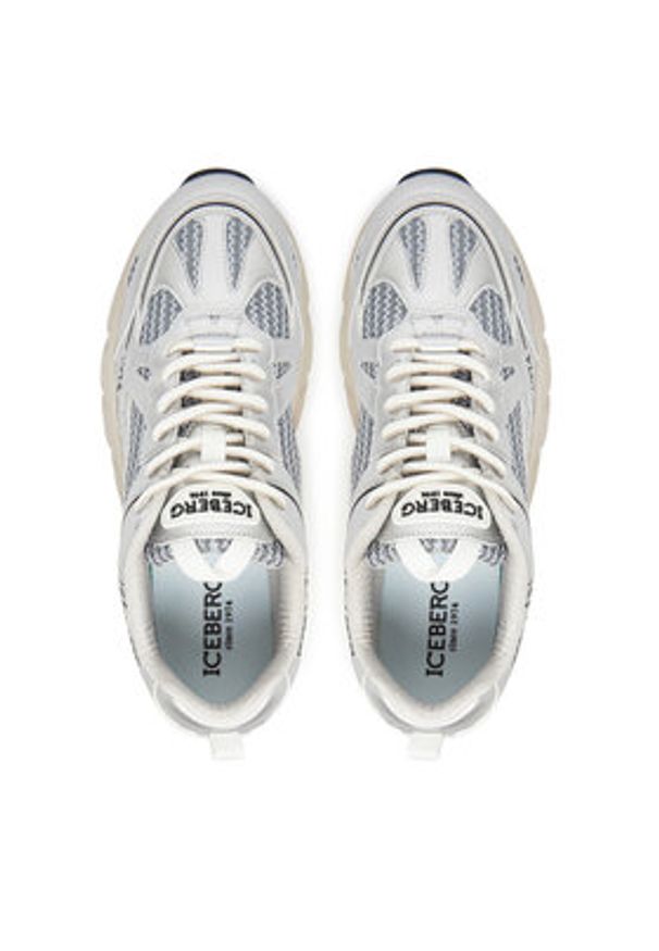 Iceberg Sneakersy IU1706 Srebrny. Kolor: srebrny. Materiał: skóra