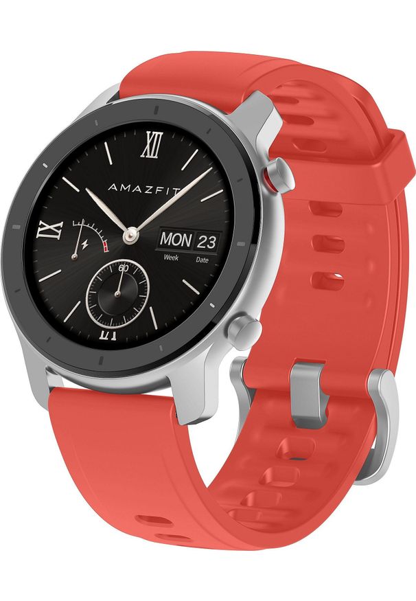AMAZFIT - Smartwatch Amazfit GTR 42mm Czerwony (W1910TY5N). Rodzaj zegarka: smartwatch. Kolor: czerwony