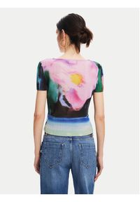 Desigual T-Shirt Plisa 24WWTK95 Kolorowy Slim Fit. Materiał: syntetyk. Wzór: kolorowy #4