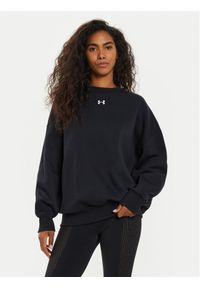 Under Armour Bluza UA Rival Fleece 1386463 Czarny Oversize. Kolor: czarny. Materiał: bawełna