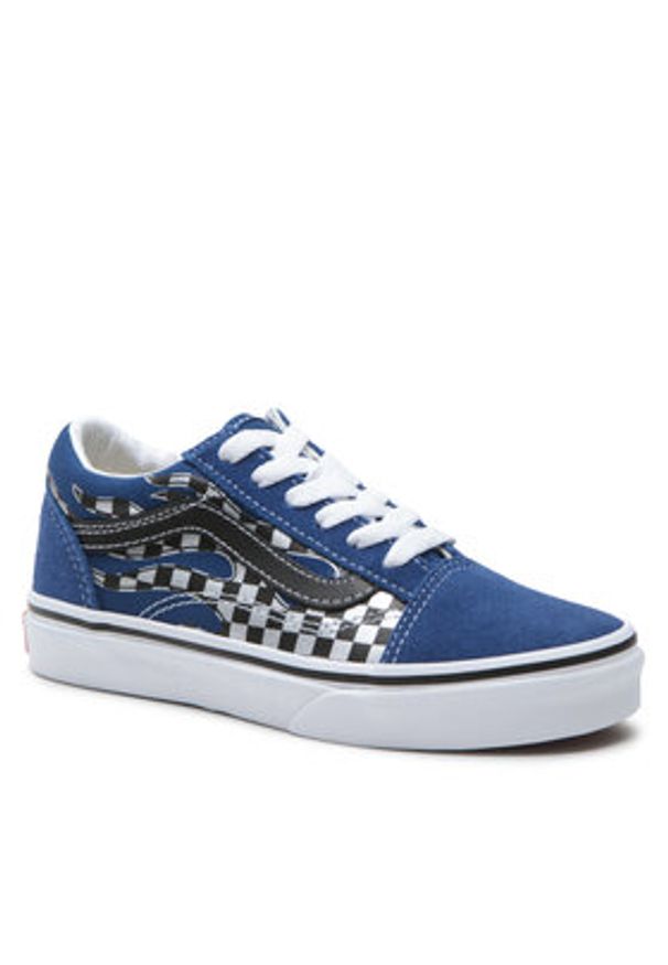 Vans Tenisówki Old Skool VN0005WV7WM1 Granatowy. Kolor: niebieski. Materiał: skóra, zamsz
