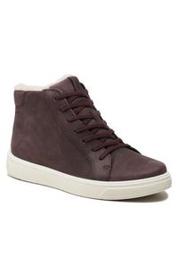 ecco - ECCO Trzewiki Street Tray K GORE-TEX 70528302385 Fioletowy. Kolor: fioletowy. Materiał: nubuk, skóra. Styl: street