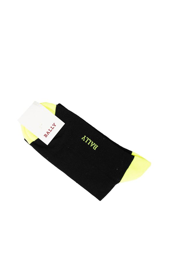 Bally Skarpetki | 6229521 | Mężczyzna | Czarny. Kolor: czarny. Materiał: bawełna, elastan, poliamid. Wzór: nadruk, aplikacja