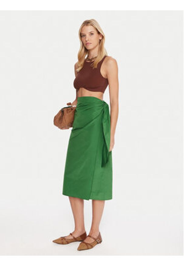 Weekend Max Mara Spódnica midi Nareste 2515101042 Zielony Regular Fit. Kolor: zielony. Materiał: syntetyk