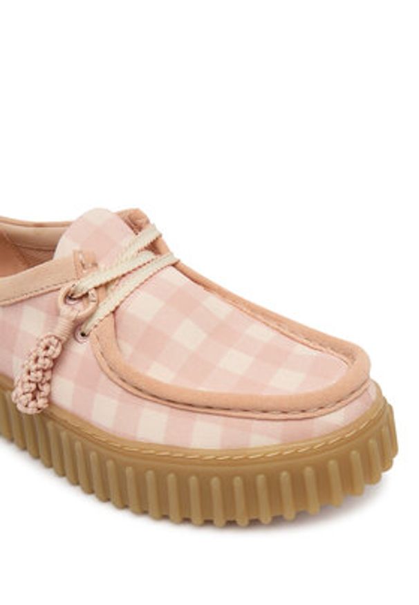 Clarks Półbuty Torhill Bee 26186298 Różowy. Kolor: różowy. Materiał: materiał