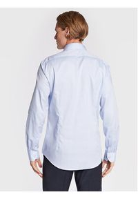 Calvin Klein Koszula K10K108427 Błękitny Fitted Fit. Kolor: niebieski. Materiał: bawełna