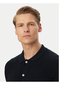 Bugatti Koszula 7100-15536E Granatowy Regular Fit. Kolor: niebieski. Materiał: bawełna #3