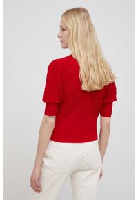 Desigual t-shirt 22SWTKAA damski kolor czerwony. Kolor: czerwony. Materiał: dzianina. Długość rękawa: krótki rękaw. Długość: krótkie #5