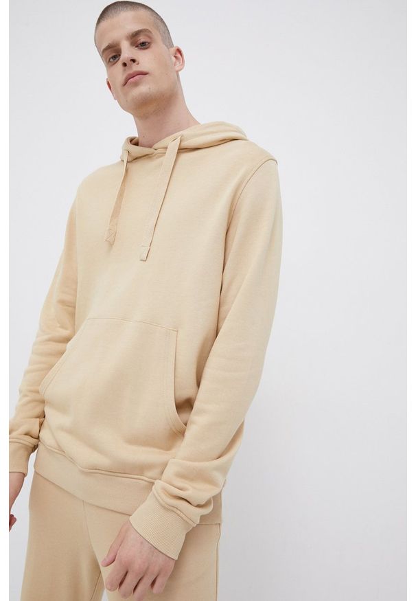 Resteröds - Bluza. Okazja: na co dzień. Kolor: beżowy. Materiał: bawełna, dzianina, włókno. Wzór: gładki. Styl: casual