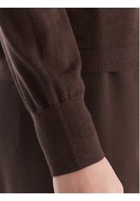 Weekend Max Mara Sweter Cappa 2525366052 Brązowy Regular Fit. Kolor: brązowy. Materiał: wełna #4