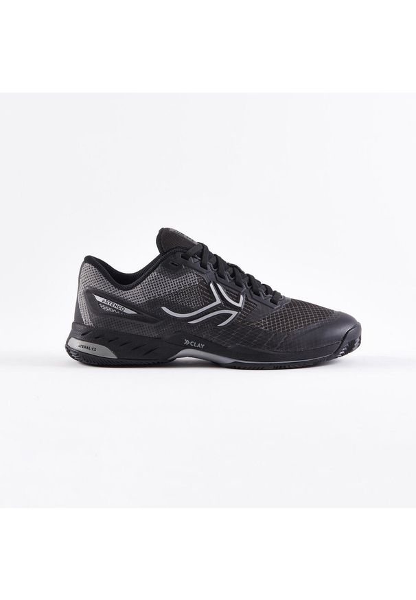 ARTENGO - Buty tenisowe męskie Artengo Fast Pro na mączkę ceglaną. Kolor: czarny, szary, wielokolorowy. Materiał: mesh, kauczuk. Szerokość cholewki: normalna. Sport: tenis