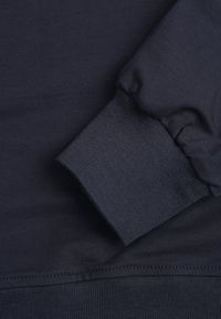 Born2be - Granatowa Bluza o Klasycznym Kroju z Bawełną Merinne. Okazja: na co dzień. Kolor: niebieski. Materiał: bawełna. Styl: klasyczny #7