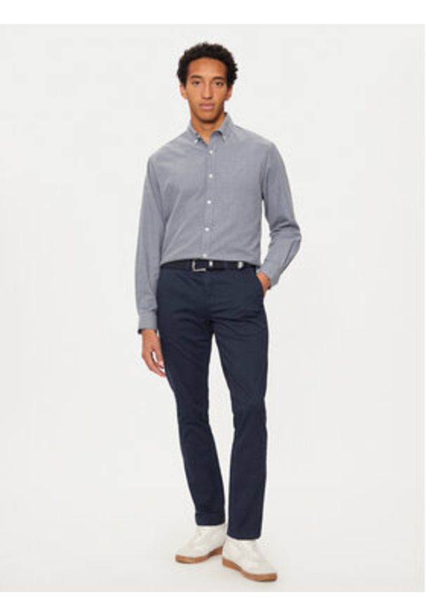 U.S. Polo Assn. Chinosy MUP3346 Granatowy Slim Fit. Kolor: niebieski. Materiał: bawełna