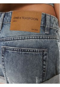 One Teaspoon Szorty jeansowe Bandit 24934A Niebieski Relaxed Fit. Kolor: niebieski. Materiał: bawełna