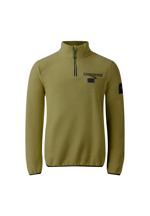 DARE 2B - Polarowy Top Męska Z Górą Affinity. Kolor: zielony. Materiał: polar. Sezon: zima. Sport: turystyka piesza