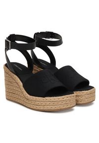 Calvin Klein Espadryle Wedge Espad 70 Neopr Mg HW0HW03014 Czarny. Kolor: czarny. Materiał: materiał #4