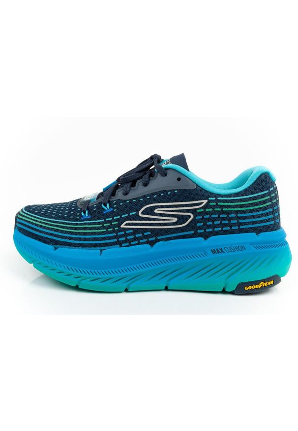 skechers - Buty sportowe do biegania męskie Skechers Max Cushioning. Kolor: niebieski
