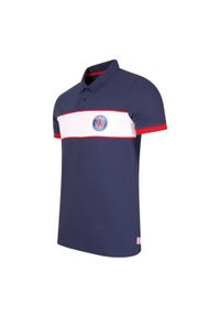 PARIS SAINT GERMAIN - PSG polo męskie. Typ kołnierza: polo. Kolor: niebieski. Sport: piłka nożna #1
