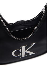 Calvin Klein Torebka Bold Ck Small Crescent LV04F3561G Czarny. Kolor: czarny. Materiał: skórzane #2