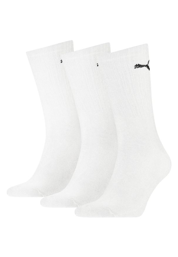 SKARPETY Puma Crew Socks 3 Pack, Dla obu płci. Kolor: biały. Materiał: bawełna, materiał